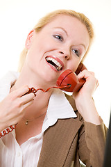 Image showing Funny business call