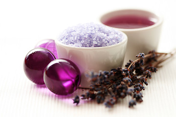 Image showing lavender body care