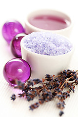 Image showing lavender body care