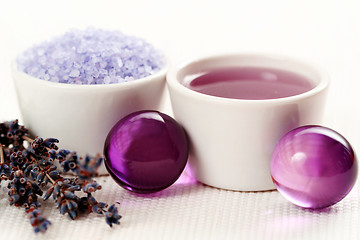 Image showing lavender body care