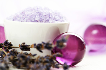 Image showing lavender body care