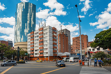 Image showing Street view of daily life of ordinary in people in Medellin, Antioquia department Colombia