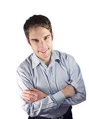 Image showing Isolated young businessman