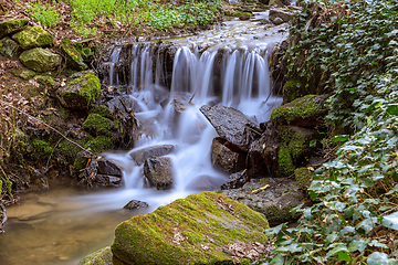 Image showing beautiful waterfall long exposure