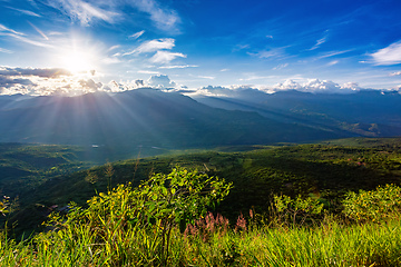 Image showing El Camino Real trail in Barichara. Andes mountains, Colombia.