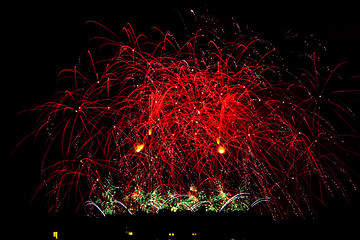 Image showing Fireworks Lighting up the Sky