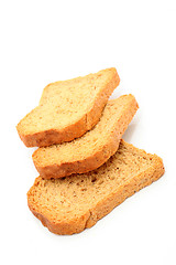 Image showing three slices bread