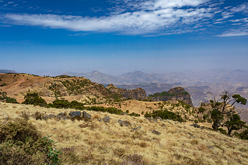 Image showing Semien or Simien Mountains National Park, Ethiopia wilderness landscape