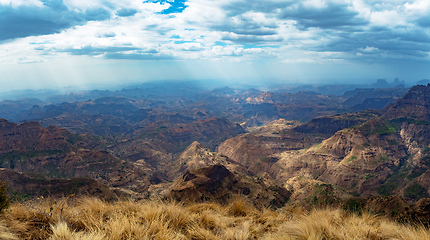 Image showing Semien or Simien Mountains National Park, Ethiopia wilderness landscape