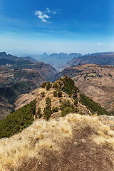 Image showing Semien or Simien Mountains National Park, Ethiopia wilderness landscape