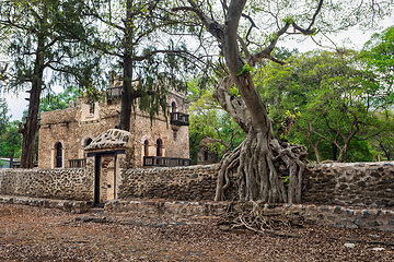 Image showing UNESCO Fasilides Bath, Gondar Ethiopia, Africa culture architecture