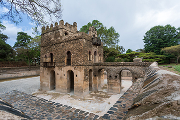 Image showing UNESCO Fasilides Bath, Gondar Ethiopia, Africa culture architecture