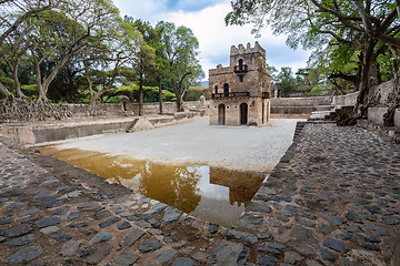 Image showing UNESCO Fasilides Bath, Gondar Ethiopia, Africa culture architecture