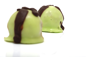 Image showing closeup green sweets