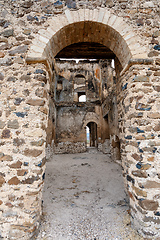 Image showing Ruins of Guzara royal palace, Gondar Ethiopia, African heritage architecture