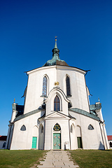 Image showing Pilgrimage church of Saint John of Nepomuk on Zelena Hora. Zdar nad Sazavou, Czech Republic