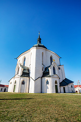 Image showing Pilgrimage church of Saint John of Nepomuk on Zelena Hora. Zdar nad Sazavou, Czech Republic