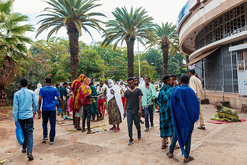 Image showing Celebrating Easter in Bahir Dar, Ethiopia. People fill the streets, reflecting the cultural traditions of the occasion.