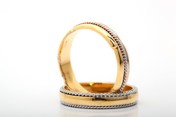 Image showing isolated wedding bands