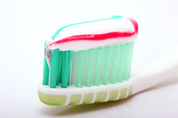 Image showing toothbrush and paste