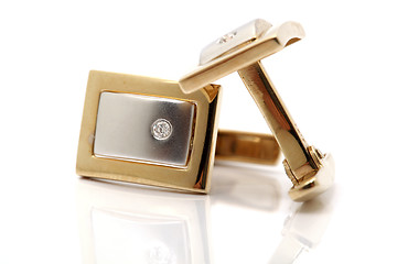 Image showing closeup pair cuff links