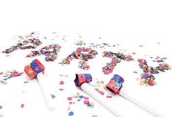 Image showing party logo and confetti