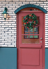 Image showing xmas door