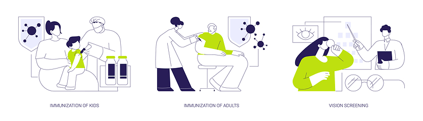 Image showing Health protection abstract concept vector illustrations.