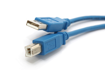 Image showing blue cables