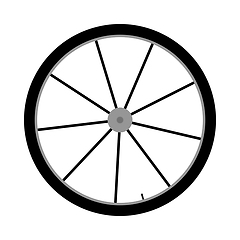 Image showing Bike Wheel Icon