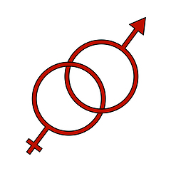 Image showing Man Female Symbol Icon