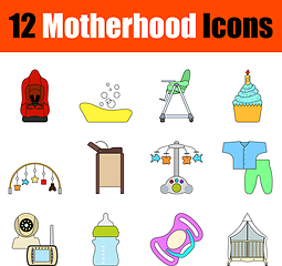 Image showing Motherhood Icon Set