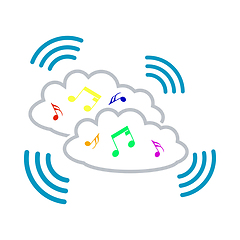 Image showing Music Cloud Icon