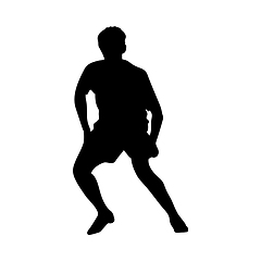 Image showing Soccer Player Silhouette