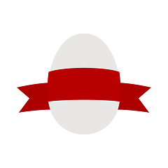 Image showing Easter Egg With Ribbon Icon