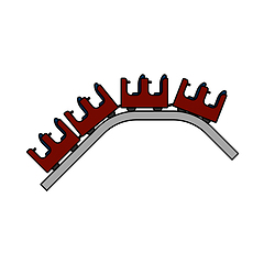 Image showing Small Roller Coaster Icon