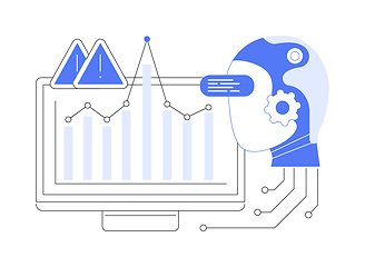 Image showing AI-Anomaly Detection abstract concept vector illustration.