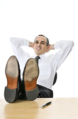 Image showing Relaxing businessman