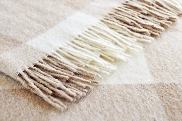 Image showing Cozy alpaca wool blanket