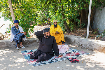 Image showing Orthodox monk lake Tana, Bahir Dar Ethiopia