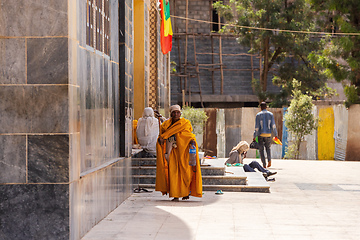 Image showing Orthodox priest in Axum. Aksum, Ethiopia