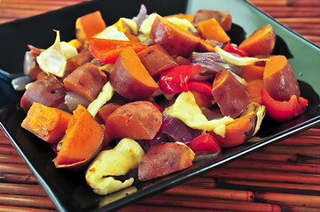 Image showing Roasted sweet potatoes