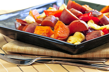 Image showing Roasted sweet potatoes