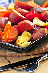 Image showing Roasted sweet potatoes