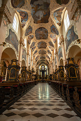 Image showing Interior of Strahov Monastery in historic town Prague, Central Bohemia, Czech Republic