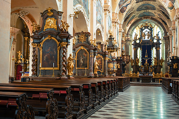 Image showing Interior of Strahov Monastery in historic town Prague, Central Bohemia, Czech Republic