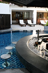 Image showing Swimming pool bar