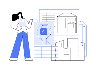 Image showing AI-Personalized Property Recommendations abstract concept vector illustration.