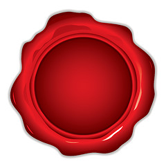 Image showing wax seal round