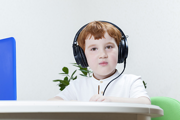 Image showing boy with headphones